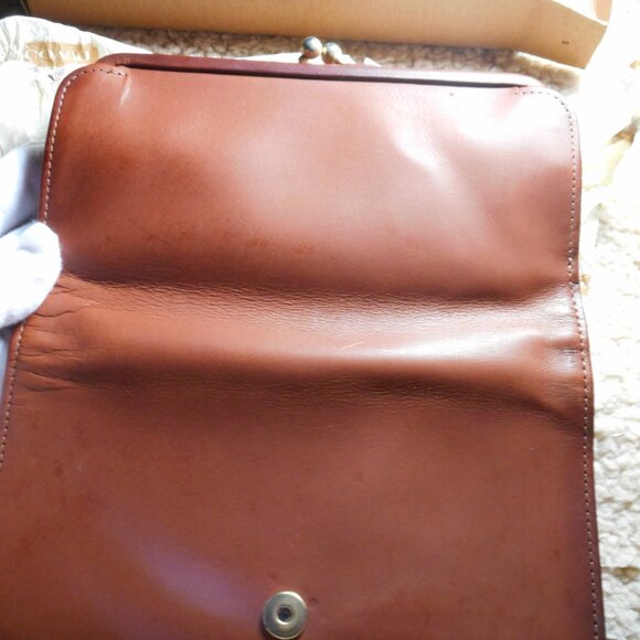 Vintage Coach Large Continental Clutch wallet, NIB in British Tan, 4827 - Picture 14 of 14